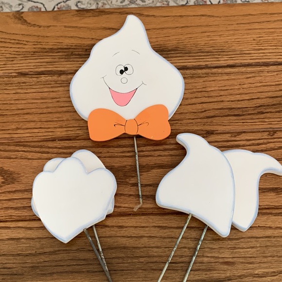 Wooden ghost pumpkin decoration kit. - Picture 7 of 9